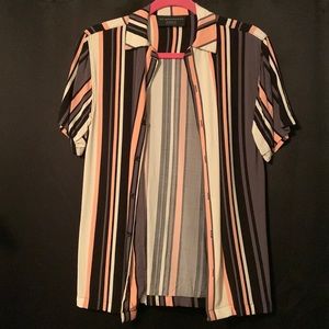 Stripped button up shirt